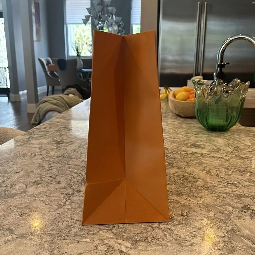 🧡 Louis Vuitton Large Orange Shopping Bag – 15.75” x 13.5” x 6.5”